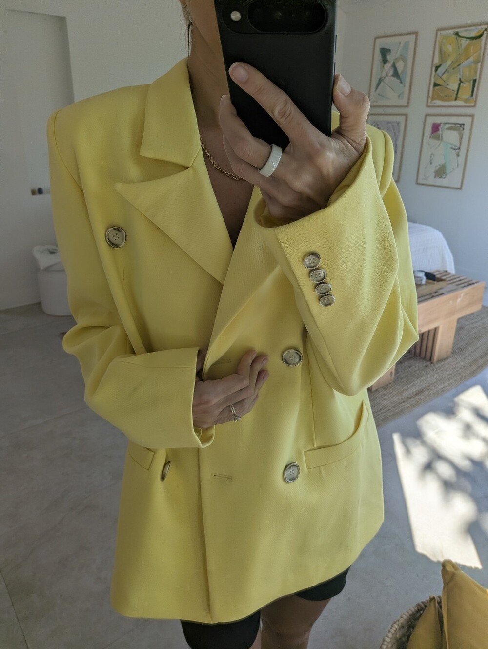 Lesyanebo Double-Breasted Blazer